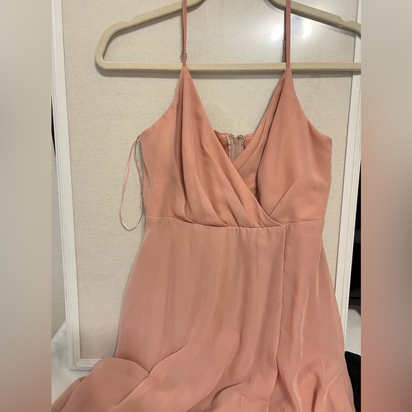 Birdy Grey Kaia Chiffon Dusty Rose Dress - Picture 6 of 8